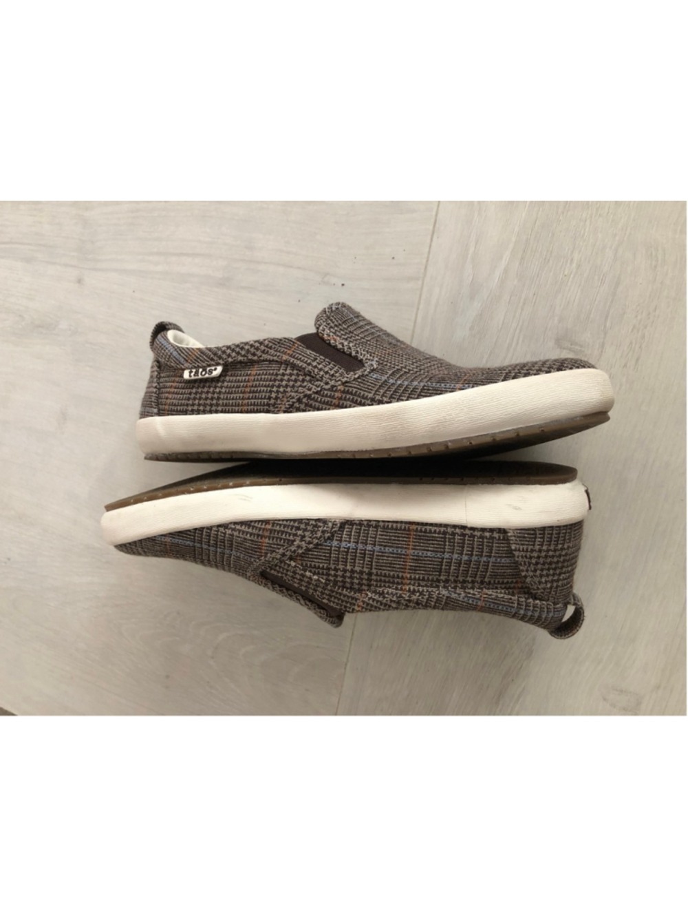 Sz 7 Taos Dandy Slip On Casual Loafers Sneakers Plaid Curves & Pods Girlcore - Picture 6 of 11